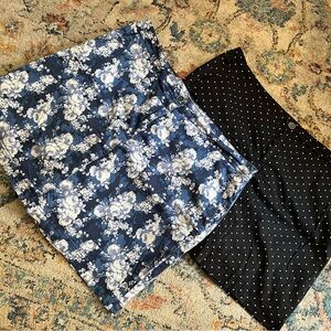 Karen Scott Skort Bundle! 1 Floral Skort & 1 Polka Dot Short, size 16